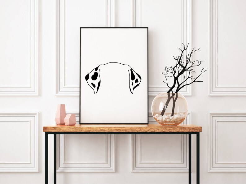 Dalmatian Dog Ear Outline SVG PNG Digital Download for Cricut - Etsy