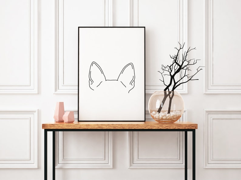 Chihuahua Dog Ear Outline SVG PNG Digital Download for Cricut - Etsy