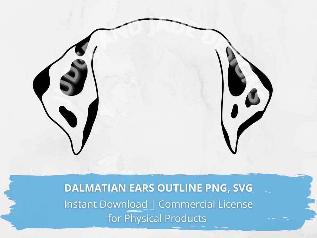 Dalmatian Dog Ear Outline SVG PNG Digital Download for Cricut Etsy Dalmatian Dog Ear Outline SVG PNG Digital Download for Cricut Etsy