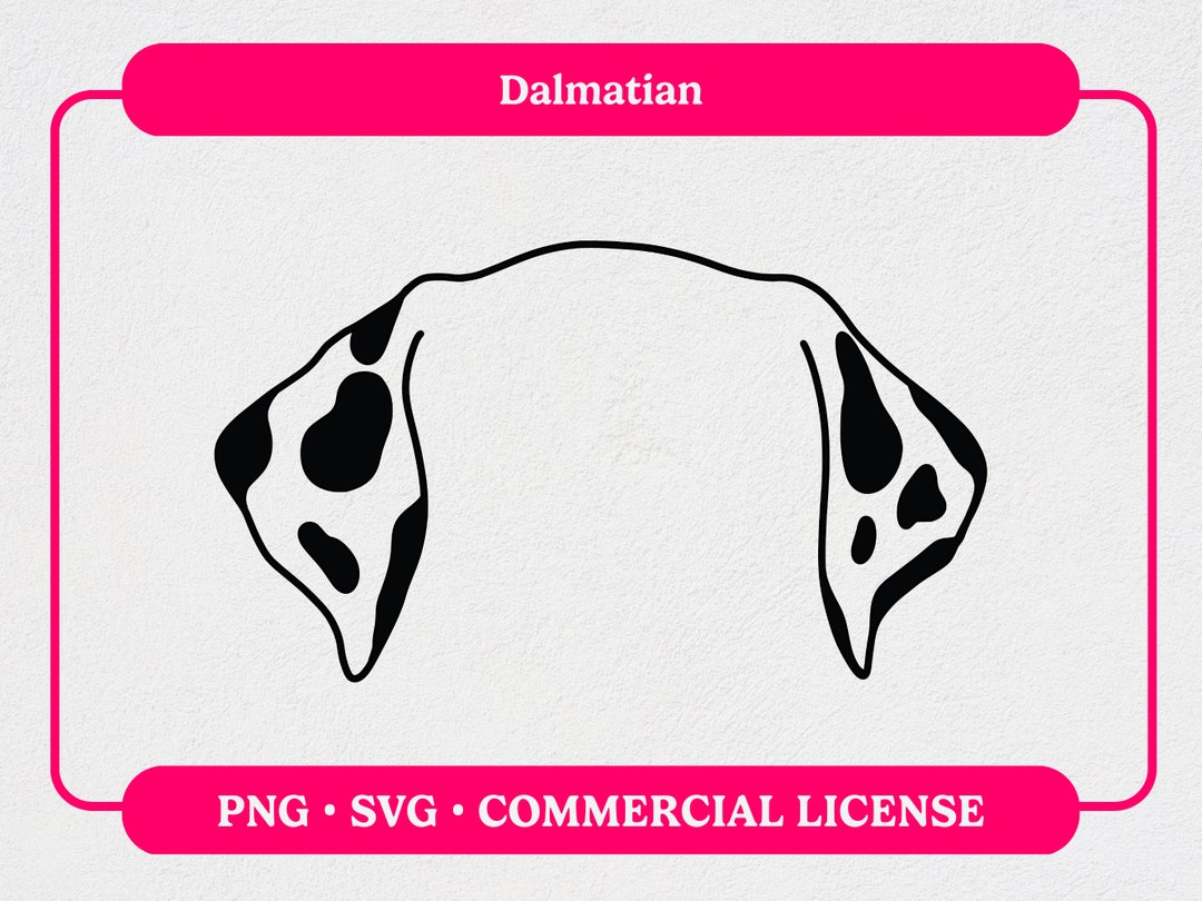 Dalmatian Dog Ear Outline SVG PNG Digital Download for Cricut Etsy Dalmatian Dog Ear Outline SVG PNG Digital Download for Cricut Etsy