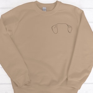 Great Dane Dog Ear Outline SVG, PNG Digital Download for Cricut and