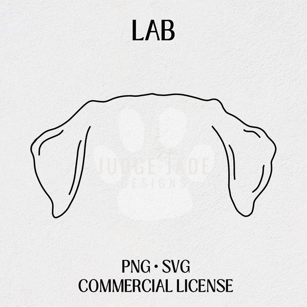 Lab Dog Ear Svg Etsy
