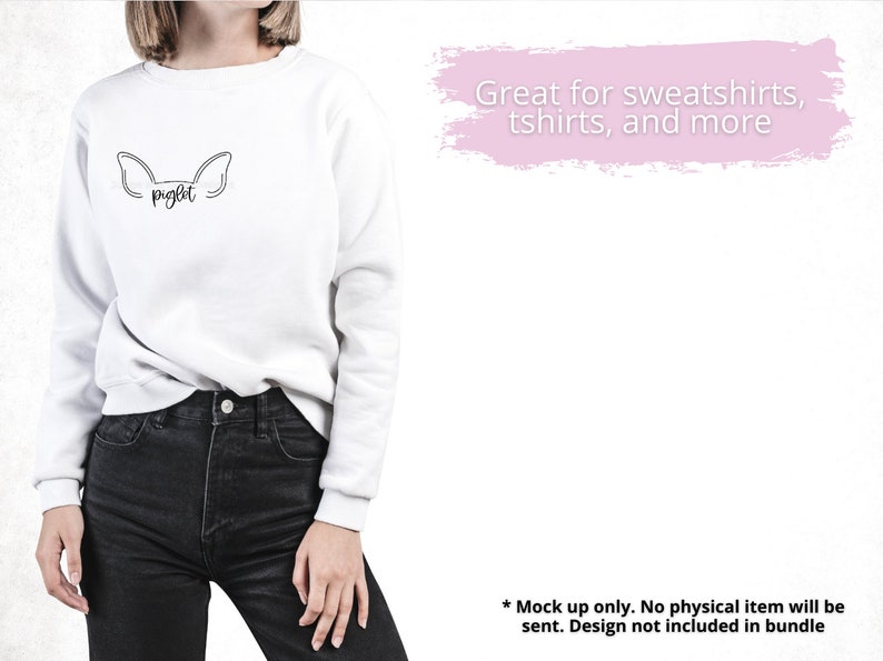 Pig Ear Outline SVG PNG Bundle With Nose Line Drawing Etsy