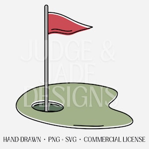 Lot de greens de golf Svg, green de golf dessinés à la main, fichiers de machine de découpe Cricut, conception de golf minimaliste, conception de vecteur de golf, cadeaux de golf pour les femmes