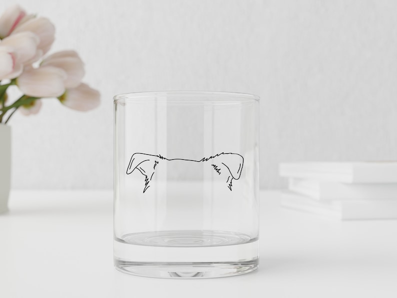 Border Collie Dog Ear Outline SVG PNG Digital Download For Etsy