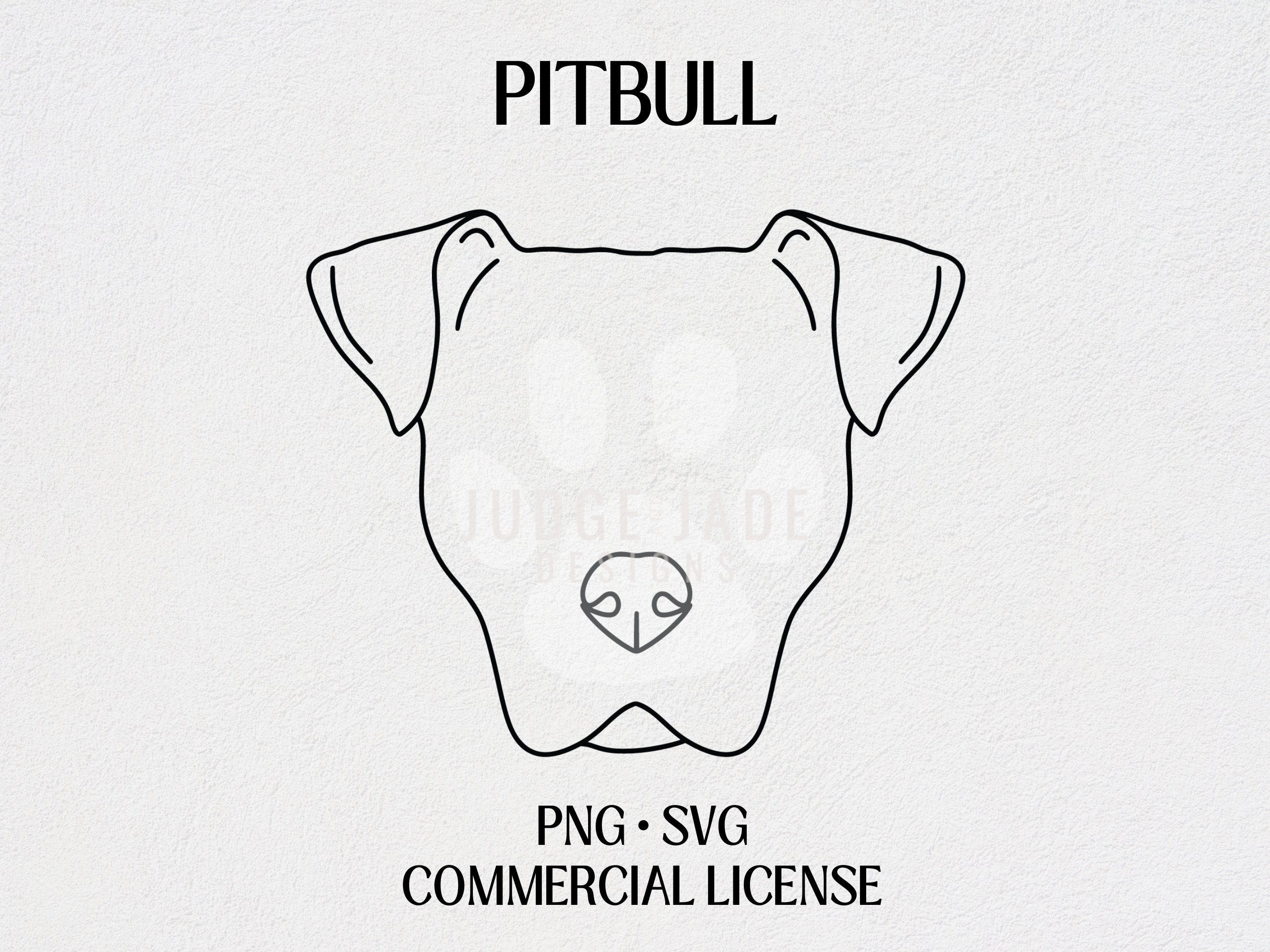 Pitbull Face Outline Drawing SVG, PNG Digital Download, Dog Face Svg - Etsy  Israel