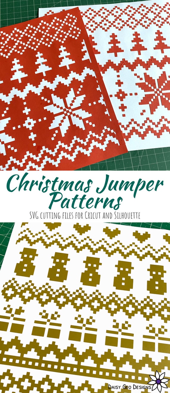 Christmas Jumper Pattern SVG Fair Isle 
