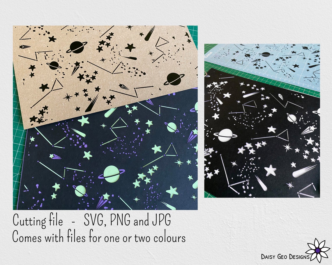 Galaxy Star Stencil