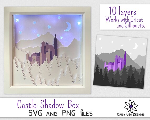 Castle Shadow Box Svg For Cricut 3d Light Diy Home Denmark - Diy Light Box Wall Art Castle Shadow Box Svg For Cricut 3d Light Diy Home Denmark - Diy Light Box Wall Art