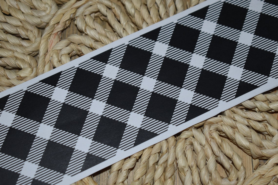 Lemon Buffalo Plaid Bulletin Board Border. You Print Digital Down Load ...