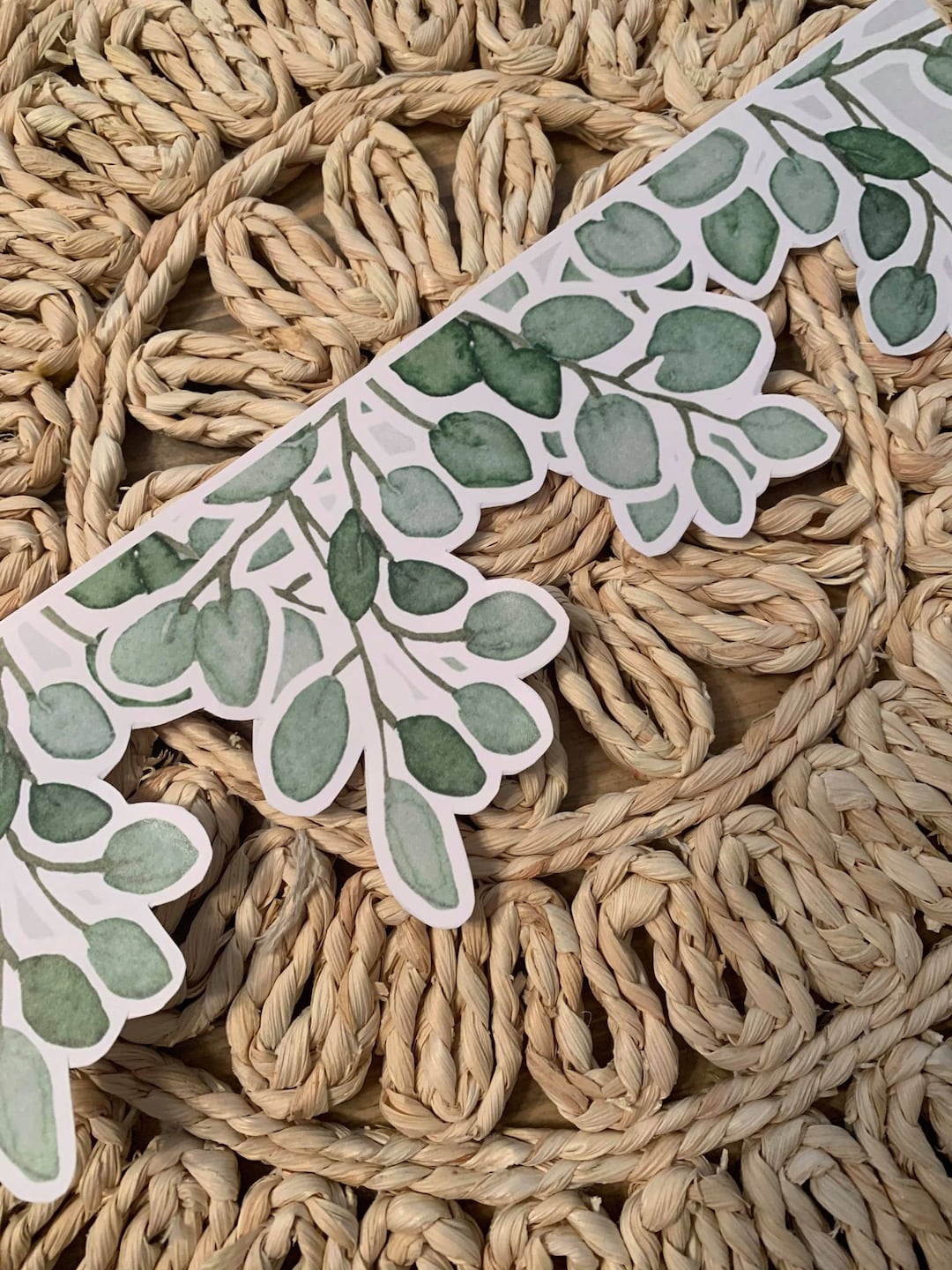 Eucalyptus Classroom Bulletin Board Border. You Print Digital Etsy