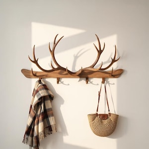 Tree Branch Hooks Solid Wood Branch Wall Hook Rustic Wall Decor Unique Tree Wall Art Home Decoration