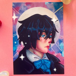 Anime manga cartoon Magical Boy Vampire Van1tas Art Print ansichtkaart 230 gm glanzend papier