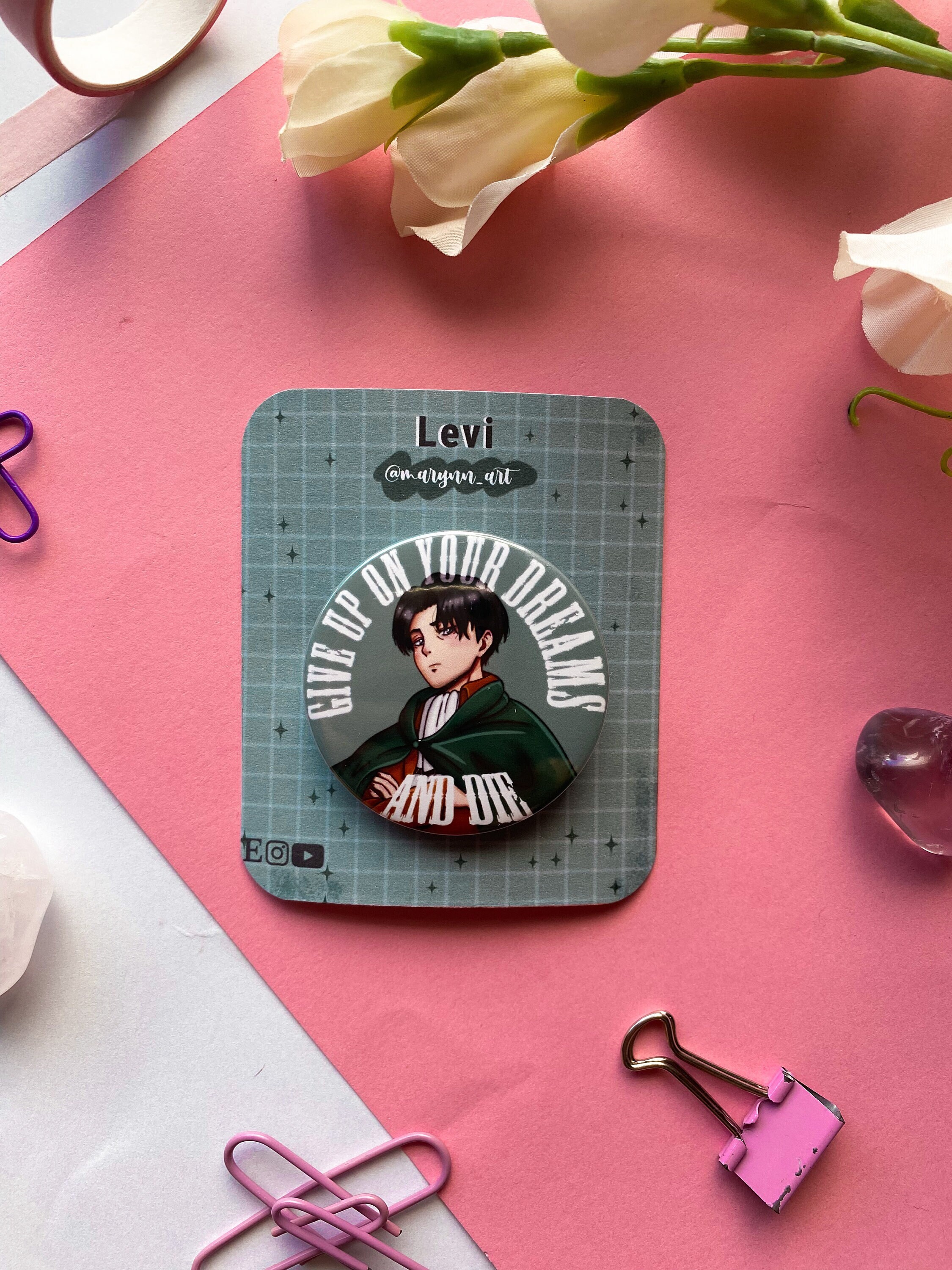 Bottons anime Ataque dos Titãs Shingeki no Kyojin Attack on Titan – broche  boton bottom button pin botton de Alfinete ou Chaveiro ou Imã