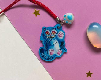 Blue Tiger Black crow Derpy and Sussie K-pop Demon Hunters Acrylic Phone Charm