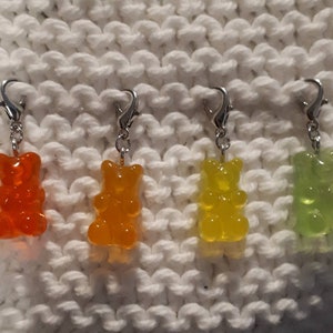 Gummy bear stitch markers | Progress keepers | Small Clasp