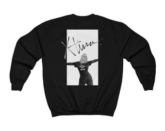 DIRRTY X Tour Jumper Ladies Full Sleeves Christina Aguilera Cool Fan Crop Hood