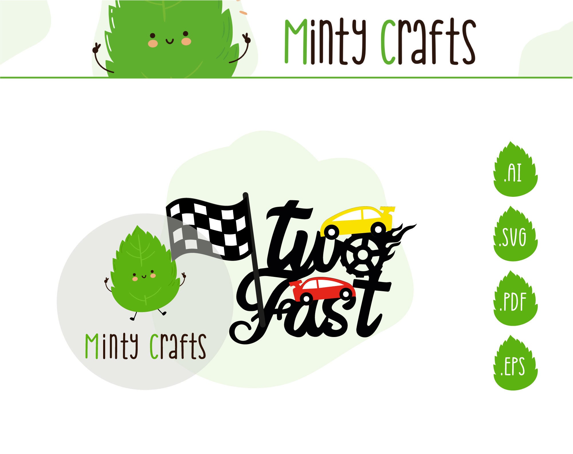 Two Fast, Instant Digital Download, for Cricut or Silhouette - Etsy