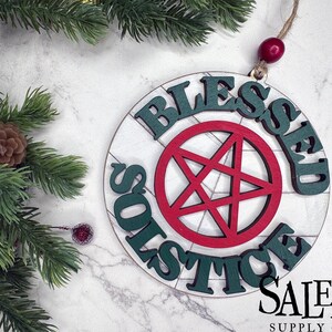 Yule Tree Ornament, Witchy Christmas Ornaments, Winter Solstice Ornament, Pagan Christmas, Pagan Ornament, Yuletide Gifts, Witchy Gifts