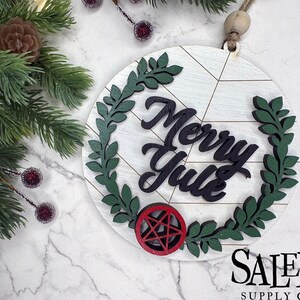 Yule Ornament, Pagan Ornament, Winter Solstice Ornament, Witchy Christmas Ornaments, Gift for Witch, Pagan Christmas, Yuletide Gifts
