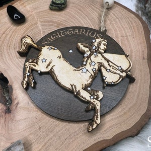 Sagittarius Gift, Astrology Gifts, Witchy Ornaments, Yuletide Gift, Zodiac Sign Ornaments, Zodiac Christmas Ornament, Horoscope Gift