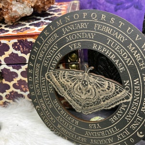 Death's Head Moth, Yes No Pendulum Boards, Divining Board, Fortune Telling Tools, Divination Accessories, Pendulum Guide Chart, Oracle