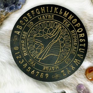 Pendulum Board Letters, Anubis Altar, Egyptian Pendulum, Dowsing Chart, Witchy Divination Tools, Wiccan Supplies, Pagan Gifts, yule