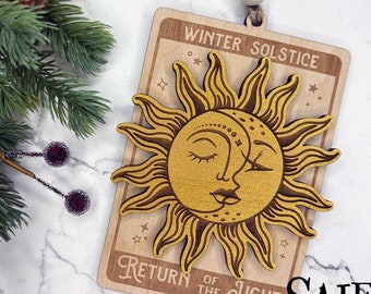 Yule Ornament, Pagan Christmas, Witchy Christmas Ornaments, Winter Solstice Ornament, Yuletide Gift, Witchy Gift, Yule Decorations
