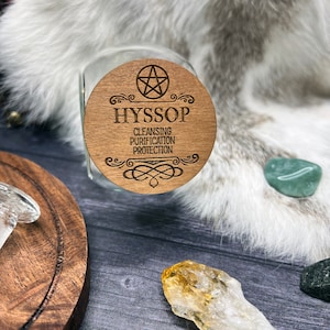 Apothecary Jar Labels, Witchy birthday gifts, Witch Herbs, Herbal Witch Goods, Witchcraft Storage, Witchy Housewarming, Mothers Day Gift