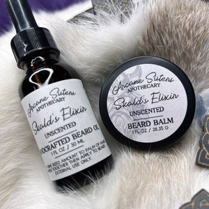 Skaldi&#39;s Elixir, Viking Beard Oil, Men&#39;s Beard Care, Viking Gifts, Yule Gifts, Beard Oil, Viking Gifts For Husband, Natural Beard Oil