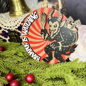 Krampus Ornament, Krampusnacht, Creepy Christmas, Yule Ornaments, Gothic Christmas Decorations, Yuletide, Christmas Witch, Pagan Christmas image 3