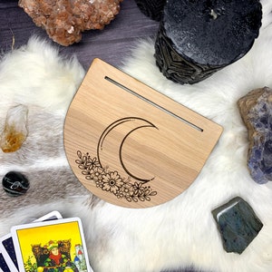 Card of the Day, Moon Altar, Tarot Card Stand, Tarot Holder, Oracle Card holder, Gift for Tarot Card Readers,  Witchy Gifts, Yuletide Gifts