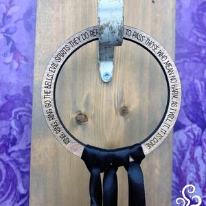 Pentacle Decor, Witch Bells for Door Protection, Witchy Decor, Pagan Home Decor, Witch Door Hanger, Witchy Gifts, Yule Gift, Wiccan Decor image 4