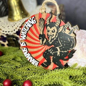 Krampus Ornament, Krampusnacht, Creepy Christmas, Yule Ornaments, Gothic Christmas Decorations, Yuletide, Christmas Witch, Pagan Christmas image 4