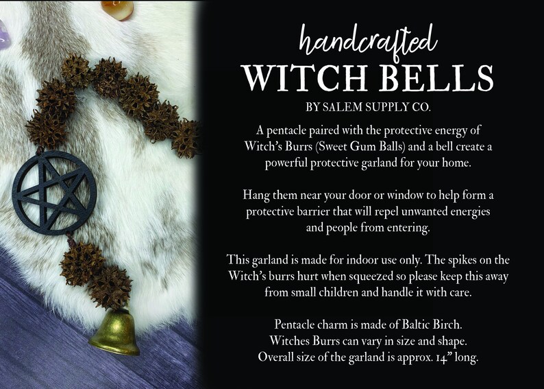 Protection Bells Witch Bells for Door Protection Witchy Etsy