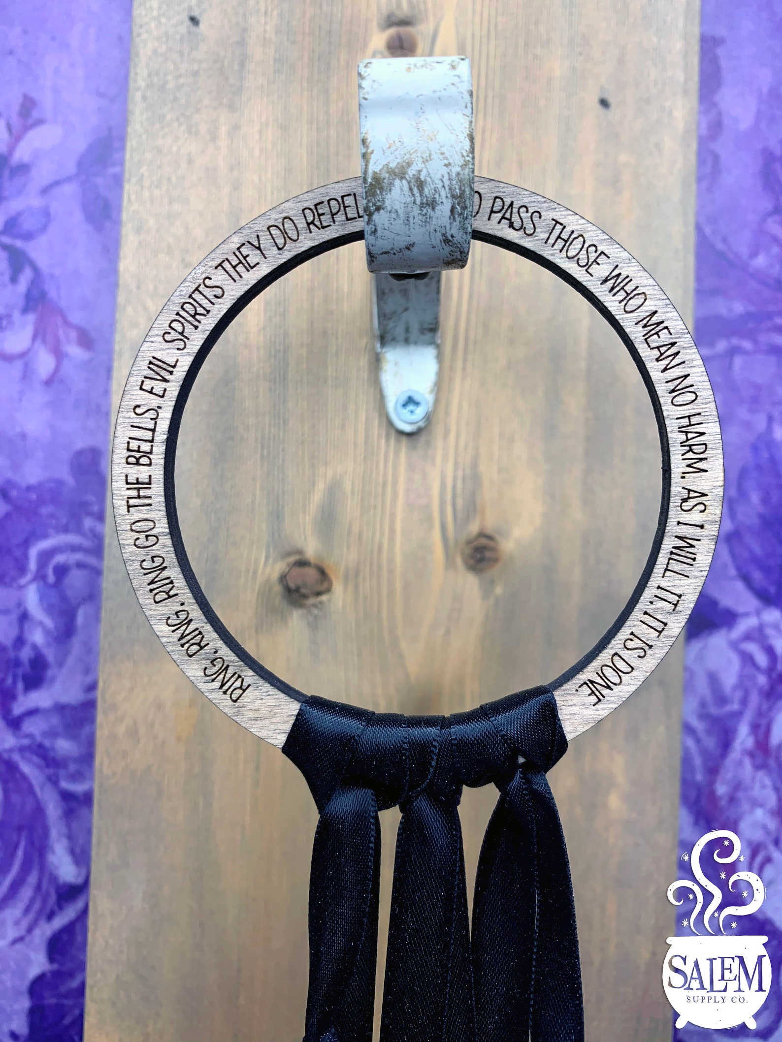Helm of Awe Witch Bells Door Knob Hanger Witchy Decor Etsy