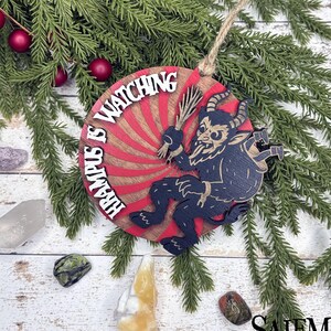 Krampus Ornament, Krampusnacht, Creepy Christmas, Yule Ornaments, Gothic Christmas Decorations, Yuletide, Christmas Witch, Pagan Christmas image 2