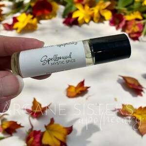 Perfume Oil Roll On, Alcohol Free Perfume, 10ml Roller Bottles, Spellbound, Yule Gifts, Samhain, Spicy Scent