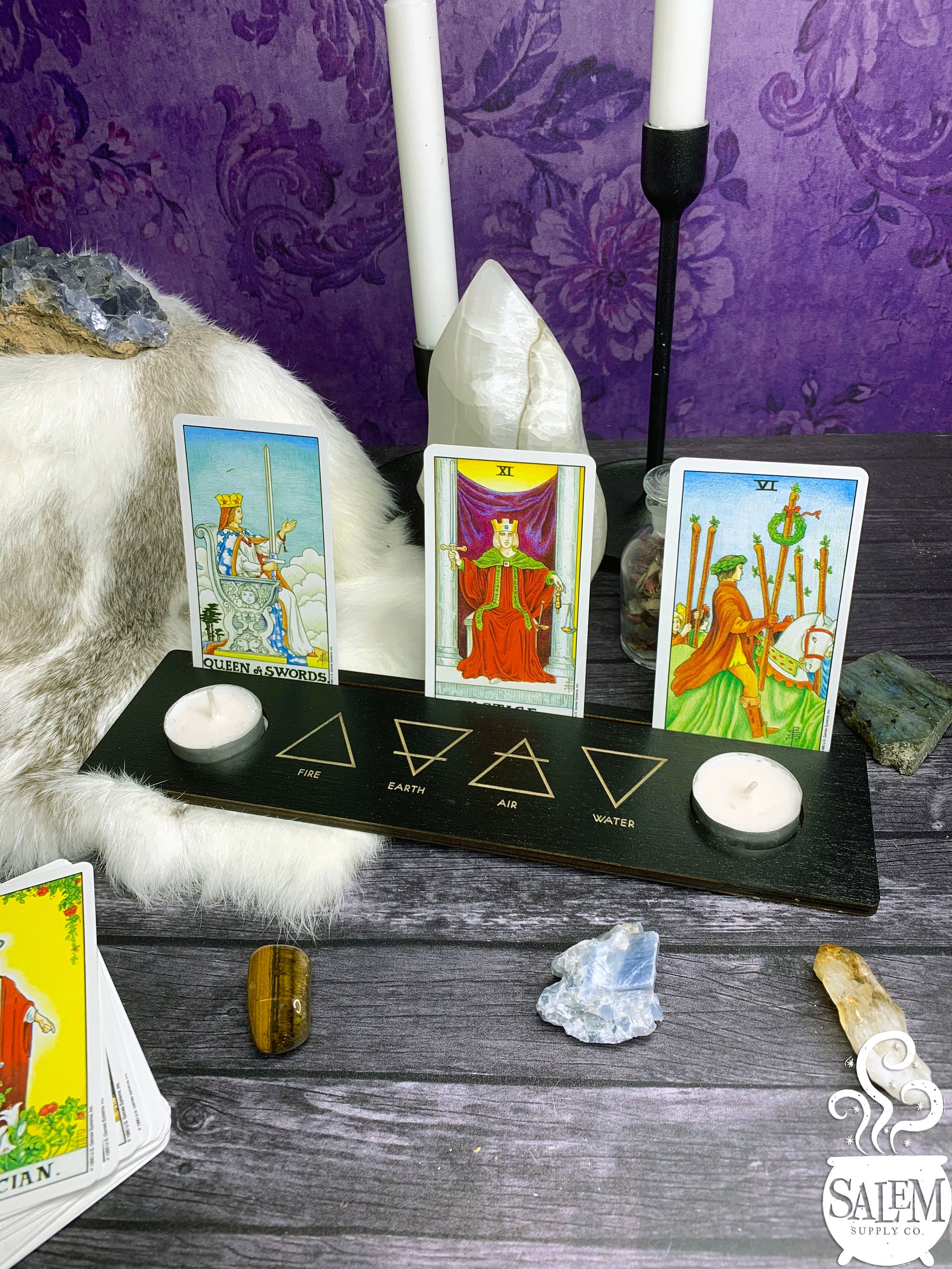 4 Elements Tarot Card Holder 3 Card Tarot Card of the Day Etsy