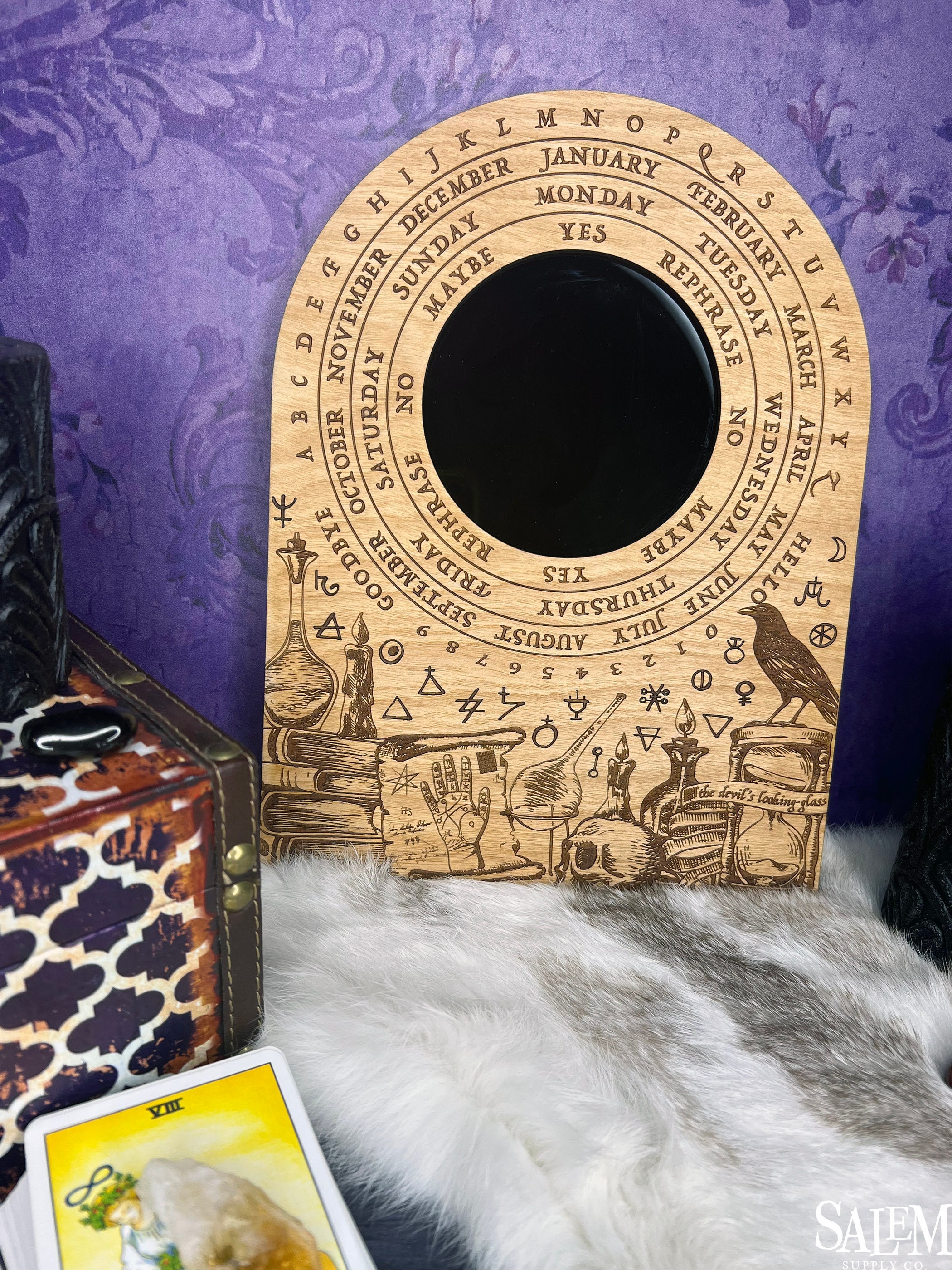 Scrying Mat Pendulum Board, Scrying Mirror, Divination Board, Pendulum Mat ...
