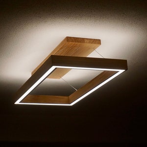 Ceiling light solid oak wood Apple HomeKit SmartHome motion detector