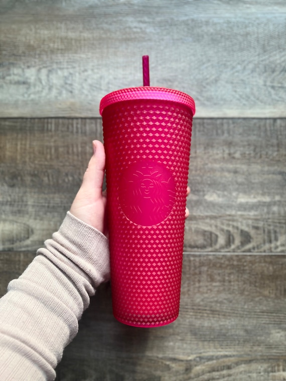 Starbucks Ruby Pink Studded Tumbler 24oz. 