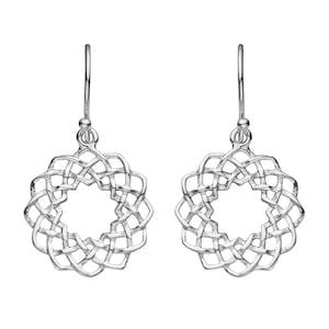 Celtic Love Knot Silver Earrings