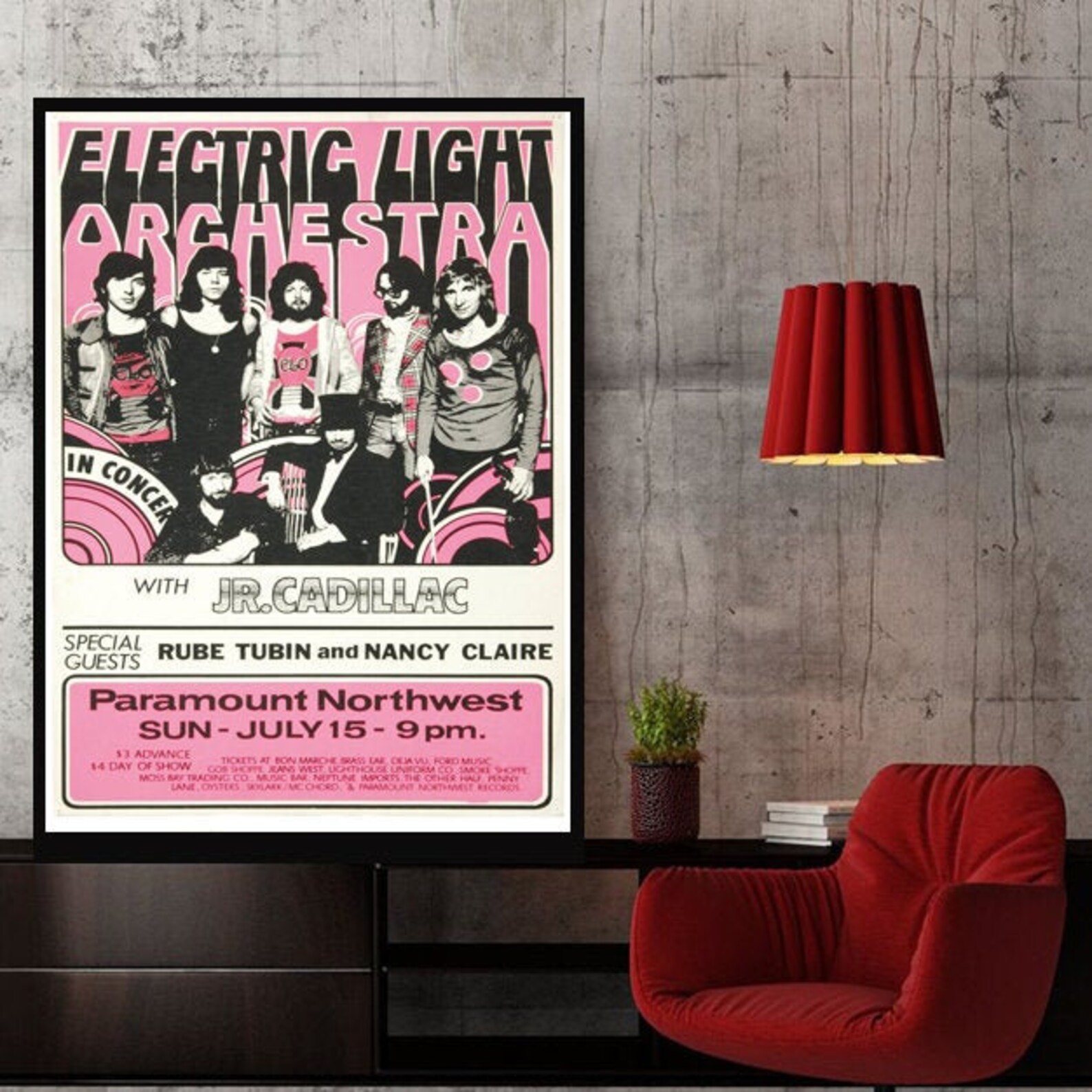 Electric Light Orchestra Konzert Poster Etsy