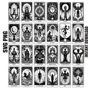 Tarot Cards Svg Tarot Cards Png Witch Tarot Svg Celestial Tarot Svg ...