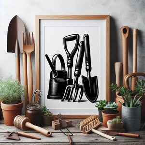 Garden Tools SVG Bundle , Gardening Tools SVG , Tools SVG , Gardening Silhouette , Gardening Cut Files , Gardener Svg , Commercial use image 6