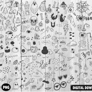 Doodle svg-bundel, doodles svg, sierletters svg, Christmas Elements svg, Halloween, bloeit svg, vector doodle swoosh, digitale download