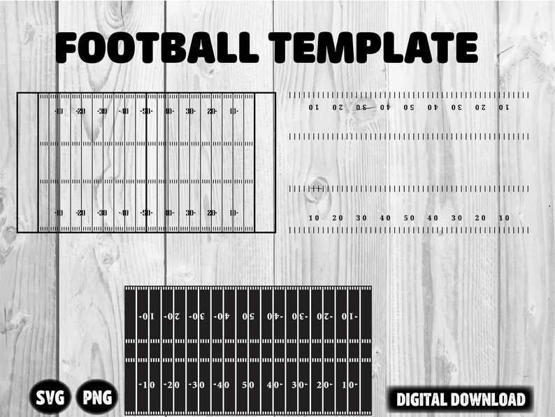 FOOTBALL YARD LINE Svg Yard Line Svg Football Field Svg Etsy