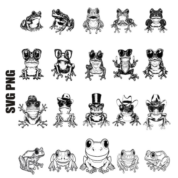 Frog Svg, cute frog svg, Frog Svg Bundle, Frog Vector, Frog Clipart, Toad Svg, Frog Png, Funny Frog Svg, Svg Cut File For Cricut, Silhouette