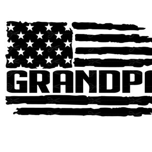 Grandpa with US flag svg, Grandpa Svg, Usa Flag Svg, Cut File For Cricut, Silhouette